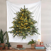 Lofaris Bright Spark Christmas Tree Holiday Wall Tapestry